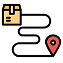Track delivery icon